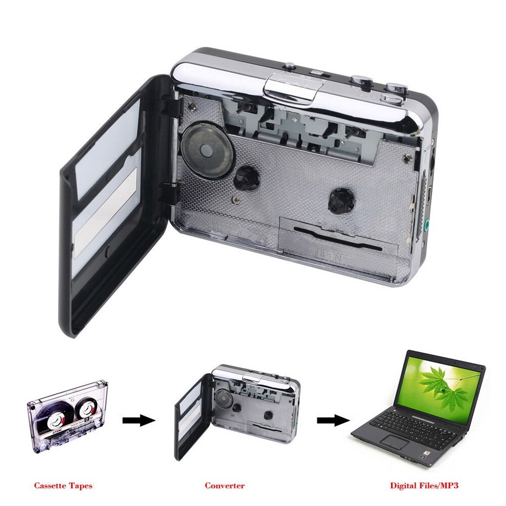 Newb Cassette Tape Converter Cassette Te MP3 Audio Voor Capture Muziekspeler Voor Laptop Pc Cassette-To-Mp3 Converter