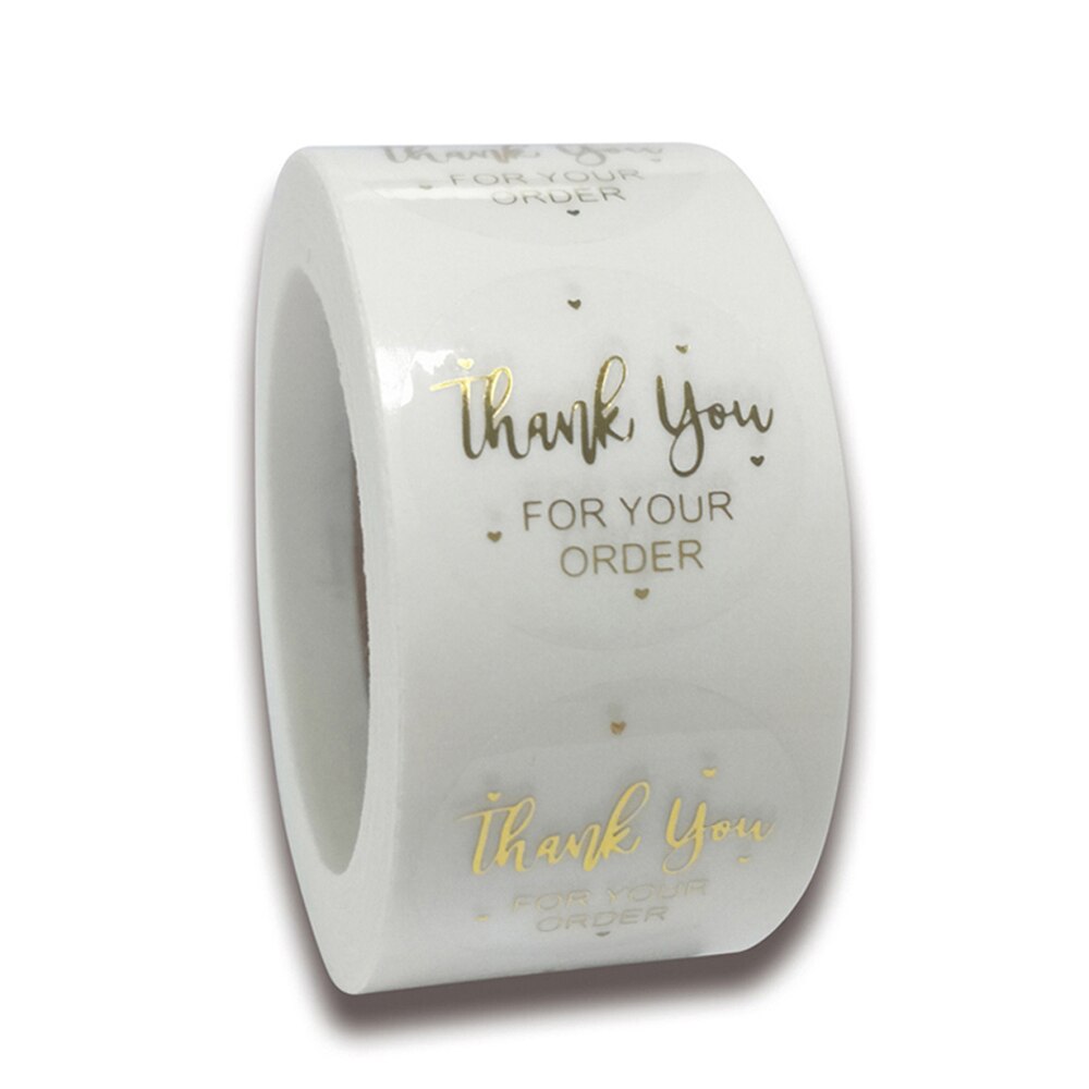 500pcs Gold Clear Heart Envelope Seals Heart Stickers,Thank you Sticker Labels for Small Business,Mailing Supplies,Wedding Party: QY637-500pcs