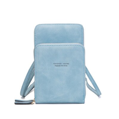 Crossbody Cell Phone Shoulder Bag Cellphone Bag Daily Use Card Holder Mini Summer Shoulder Bag for Women Wallet: 2-sky blue