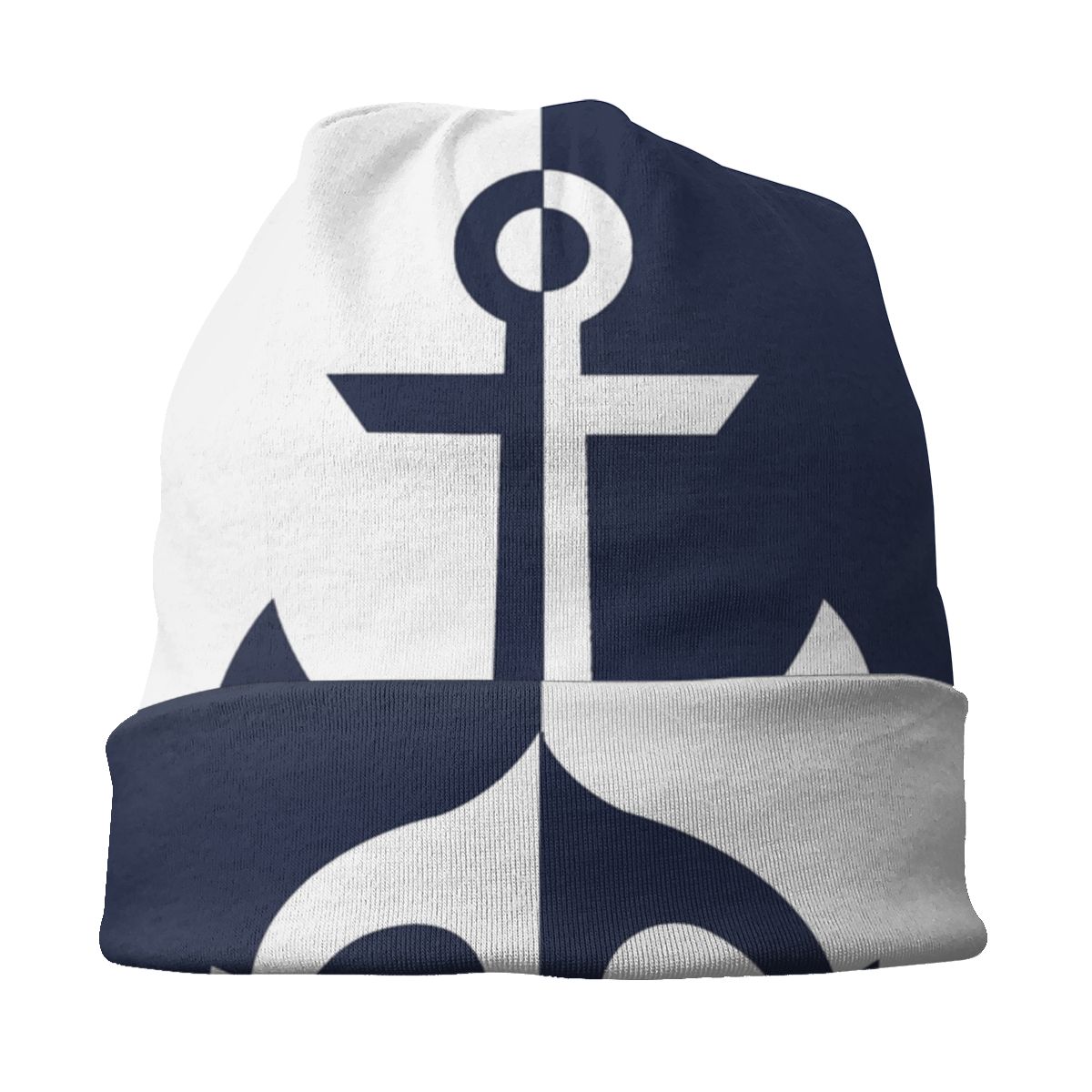 Sombreros náuticos de ancla para hombre y mujer, gorros Unisex de punto, cálidos, para exteriores, color blanco, azul marino, para invierno