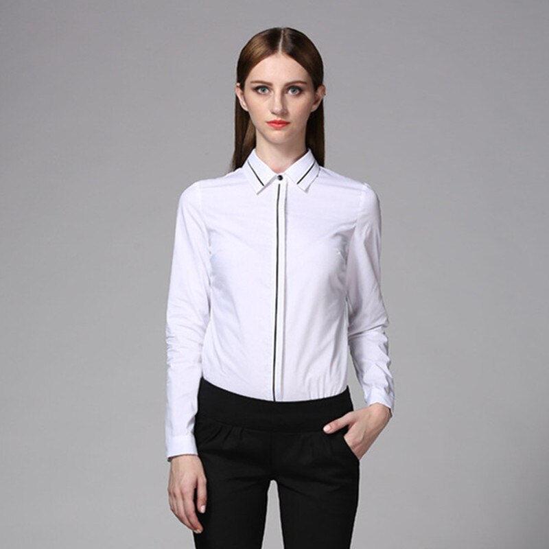 body femme Manches longues rayé Body femmes bureau dame travail blanc Blouse formelle Body chemise printemps combinaison automne ensemble barboteuses