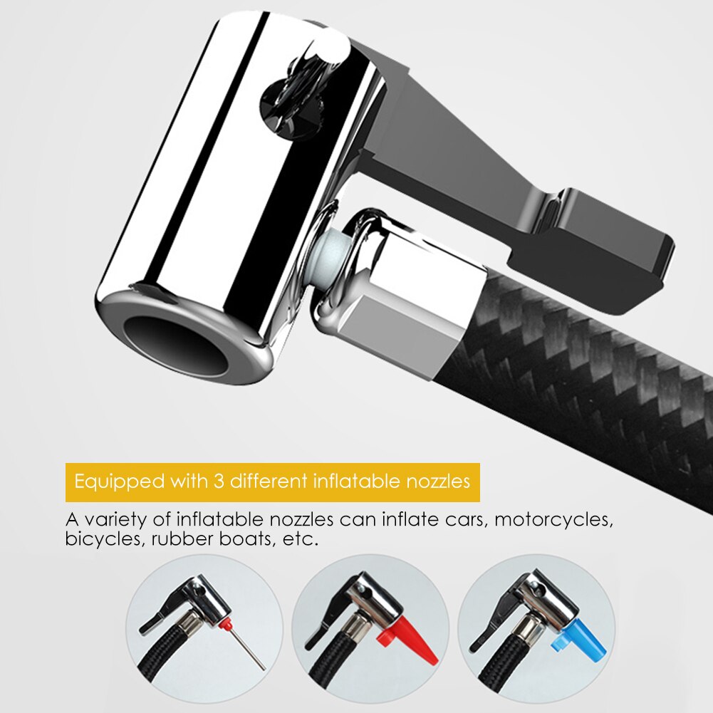 Klassieke Auto Air Compressor Digitale Band Band Inflator Pomp 12V Met Waarschuwingslampje Multi-Functionele Auto Voertuig Accessaries