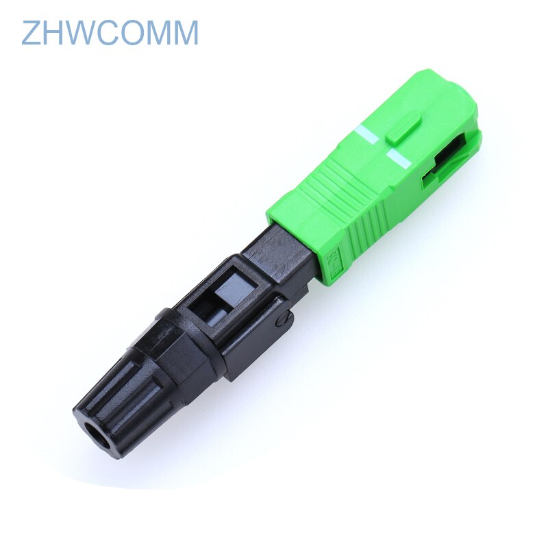 ZHWCOMM SC APC Single Mode Fiber Optic Quick Fast Connector FTTH Cold Connector