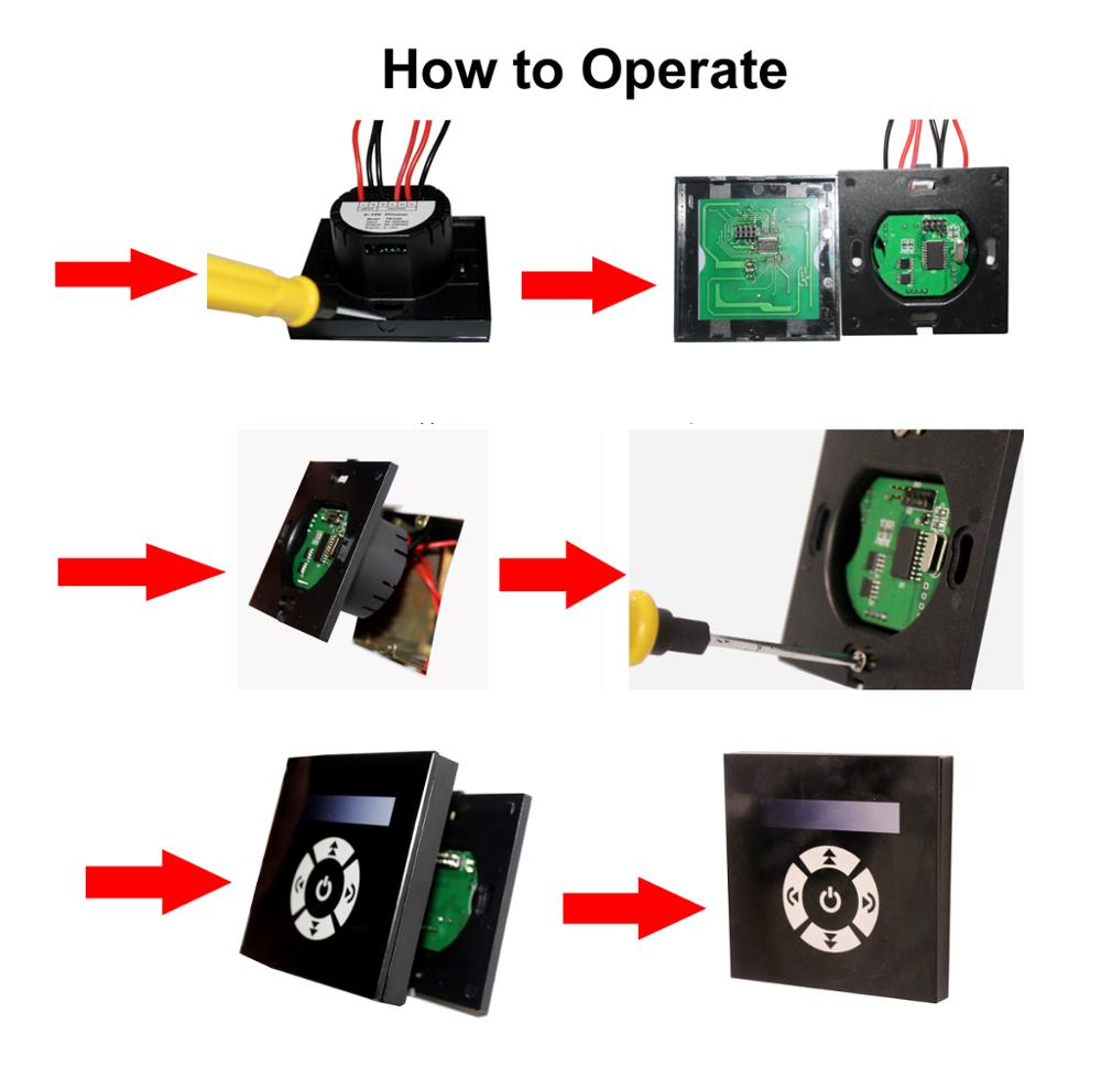 Touch Led Dimmer 220v EU Standard Output Led Dimmer 220 V 0-10v Dimmer for Led Lamp 220v Touch Switch Control