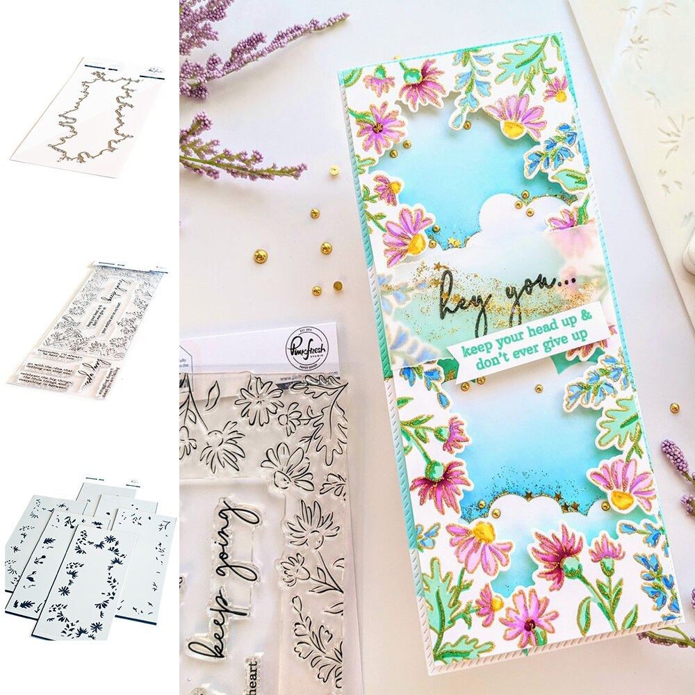Slimline Rechthoekige Frame Dies voor Kaarten Maken Vierkante Cirkels Metalen Snijden Dies voor DIY Scrapbooking Papier Knutselen Handgemaakte Ambachten Embossing Stencil Die Snijmalsen Punch Sjabloon
