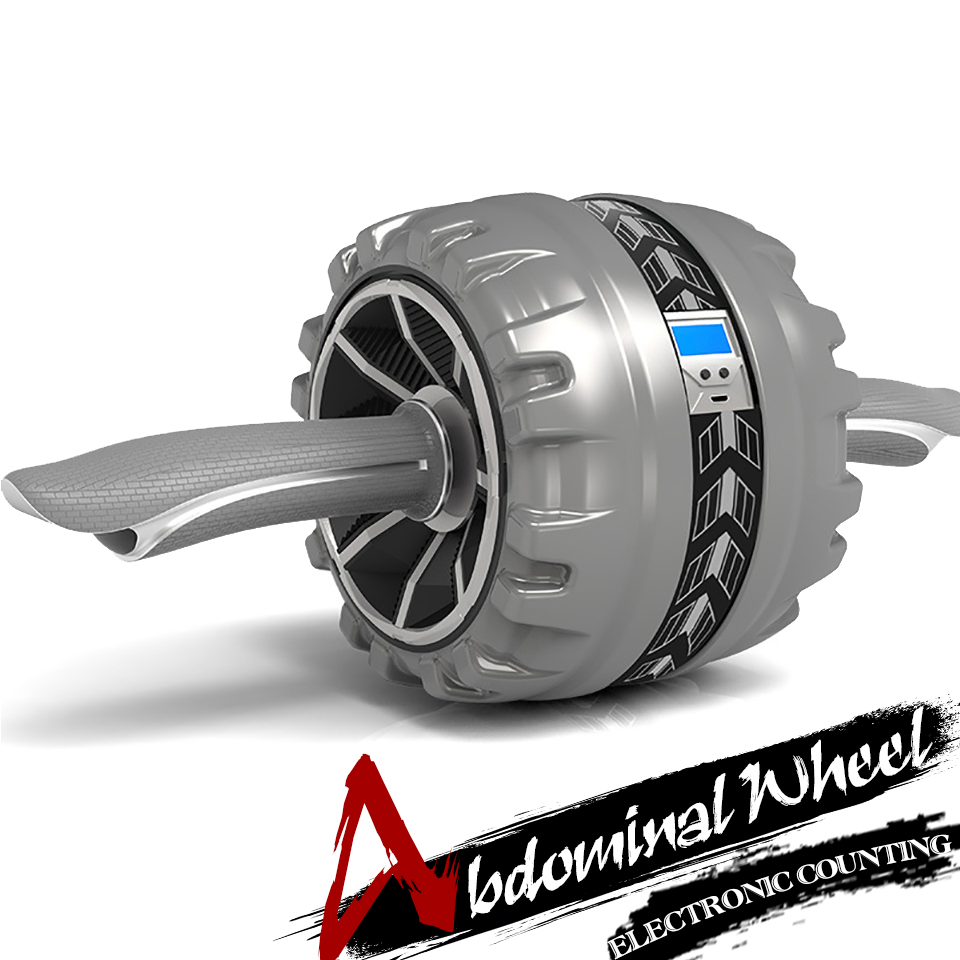 Oefening Met Knielende Pad Elektronische Tellen Rebound Ab Roller Abdominale Wiel Fitness Apparatuur Training Buikspieren