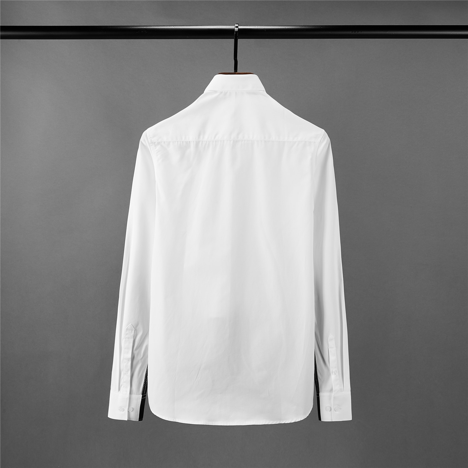 Minglu herre skjorte luksus sort hvid splejsning langærmet herre kjole skjorter slim fit skjorter mand plus størrelse 4xl herre skjorter
