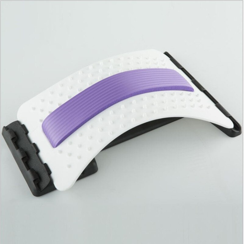 Back Stretching Device Back Massager Lumbar Support Muscle Relief Tool for Fitness Massage THJ99: Beige