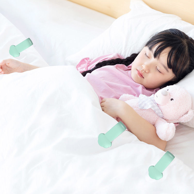 Ensemble de pinces pour drap de lit, 6 pièces/ensemble, pinces antidérapantes pour enfants, fixation de couverture de couette