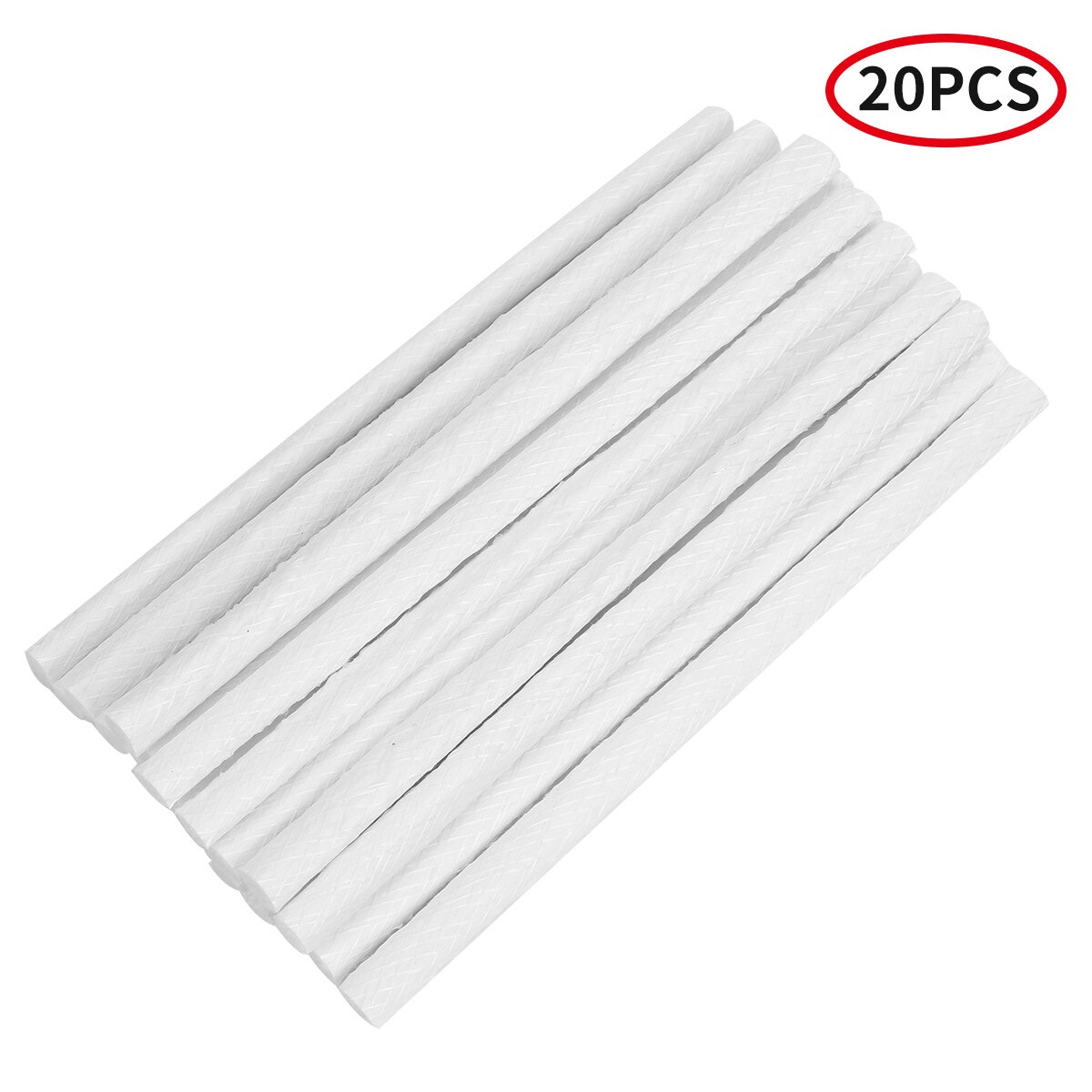 20Pcs Fiberglass Replacement Wicks Torch Wicks Tiki Torches Wick For Outdoor Wine Bottle Patio Lighting Garden Lights Oil Lamps