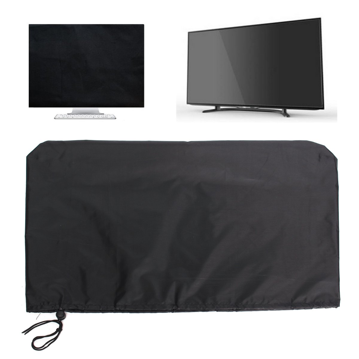 Cubierta protectora impermeable para Monitor de tableta, cinta de poliéster con cordón, 2 colores, 21, 24, 28, 34 pulgadas