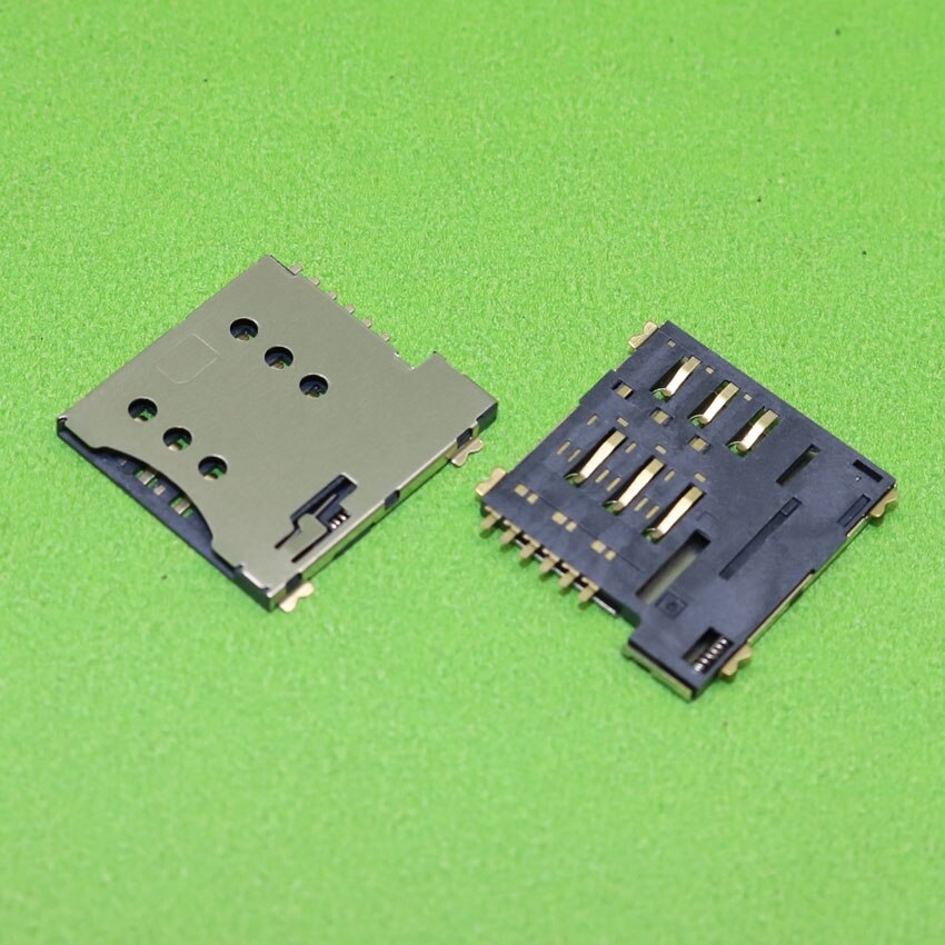 ChengHaoRan 6pin push micro sim-kaart socket houder slot vervanging connector, KA-306