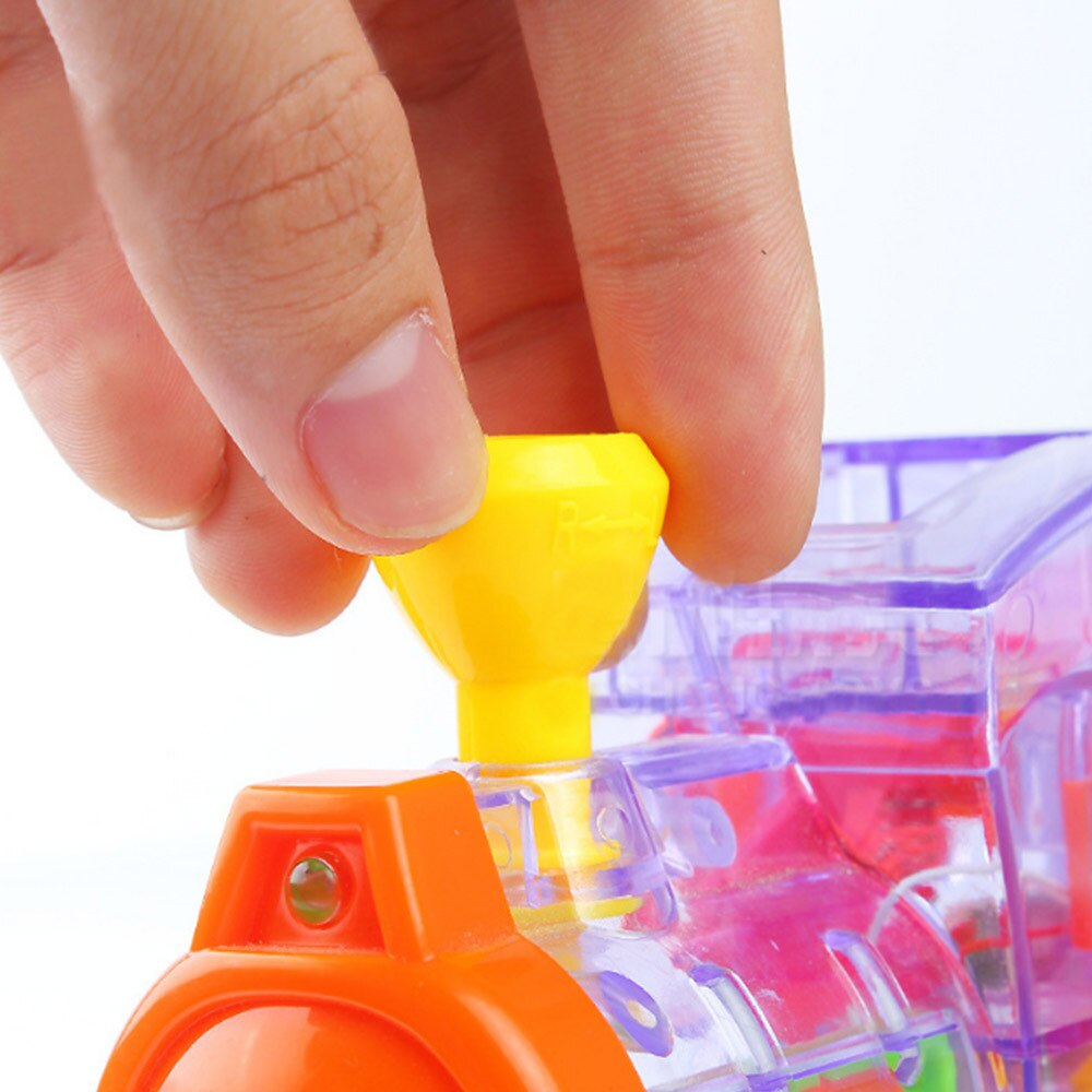 Domino tog bil model legetøj automatisk opretter farverige domino blokke spil med belastning pædagogisk legetøj