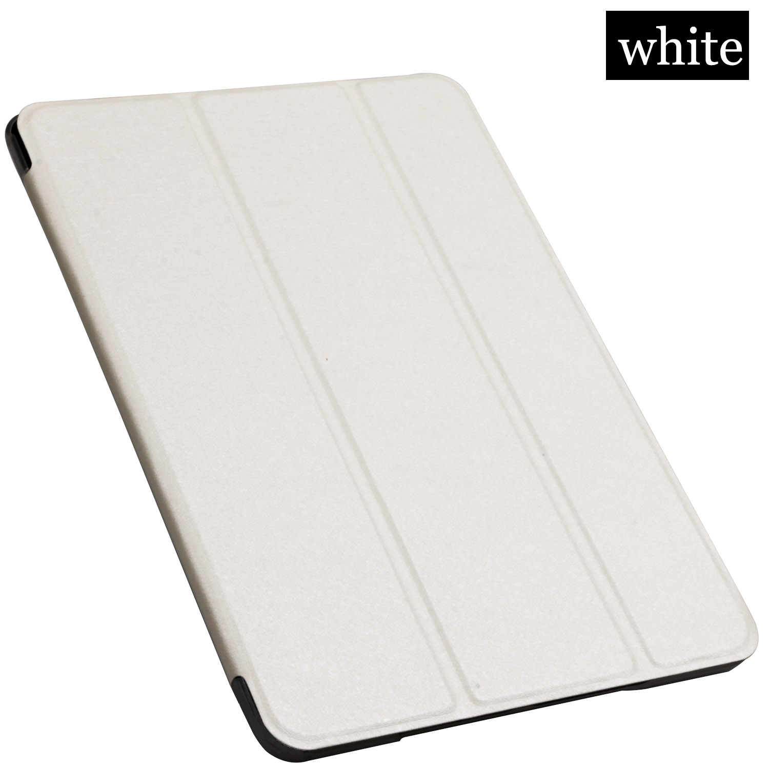 Flip Tablet case for Apple ipad Air 10.5" fundas smart sleep Wake cover Stand solid Hard Trifold For Air3 A2152 A2123 A2153: White