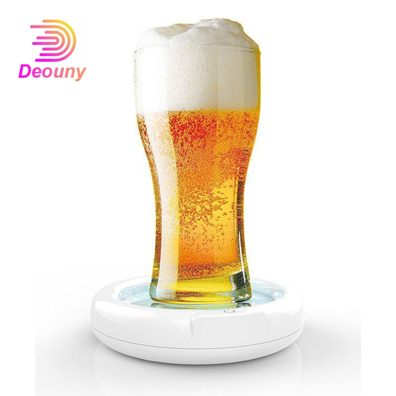 DEOUNY Sonic Foamer Machine Wine Decanter Ice Beer Bubbler Maker Home Party Cocktail Shake Bar Accessories Barware