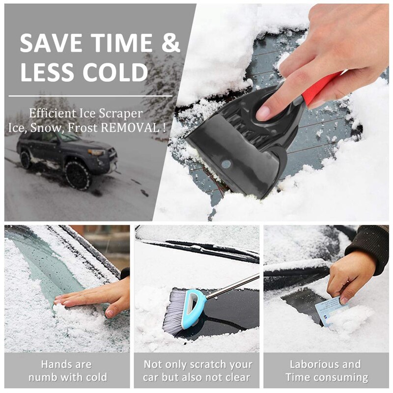 Car Ice Scraper for Windshield (2 Pack), Heavy-Dut... – Grandado