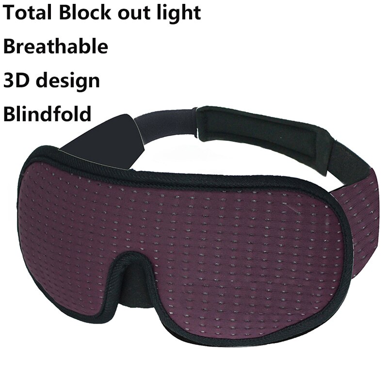 Breathable 3D Sleeping Mask Block Out Light Sleep Mask For Eyes Slaapmasker Eye Shade Blindfold Sleeping Aid Face Mask Eyepatch