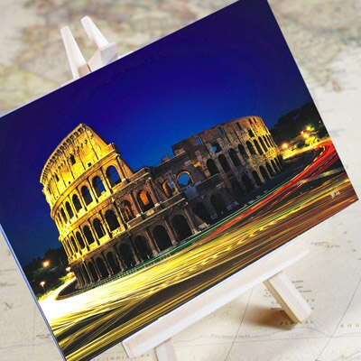 6 pièces en un, carte postale, ville touristique de charme, cartes postales de noël cartes de Message d'anniversaire de voeux Paris venise dubaï Bangkok londres: Rome