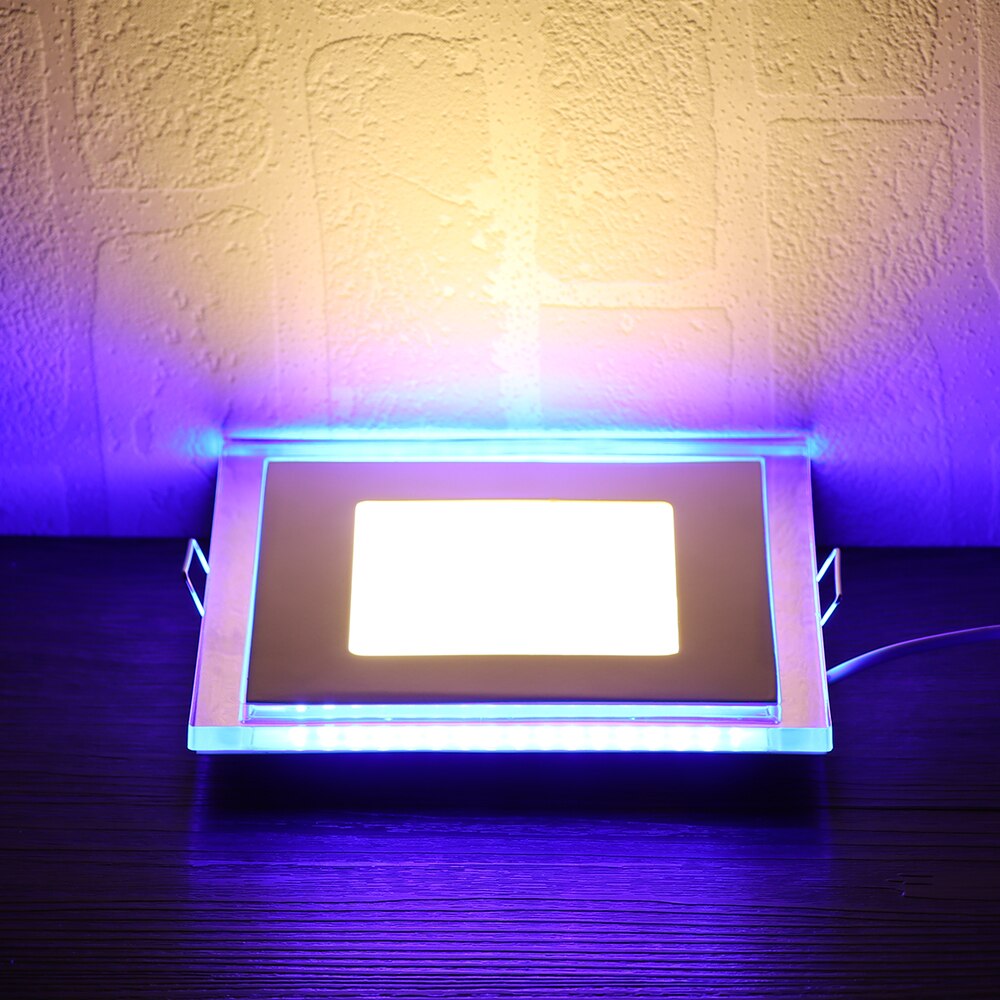 15w fyrkantig led-panel ljus infälld kök badrum taklampa 100-245v led downlight varm vit