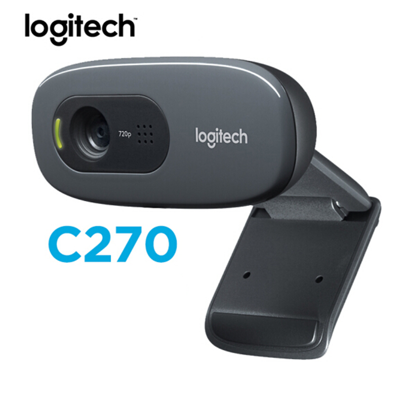 Original Logitech C270/C270i/C310/OEM HD Webcam 720p HD Built-in Mic Web Camera USB2.0 Free drive Webcam for PC Chat Camera