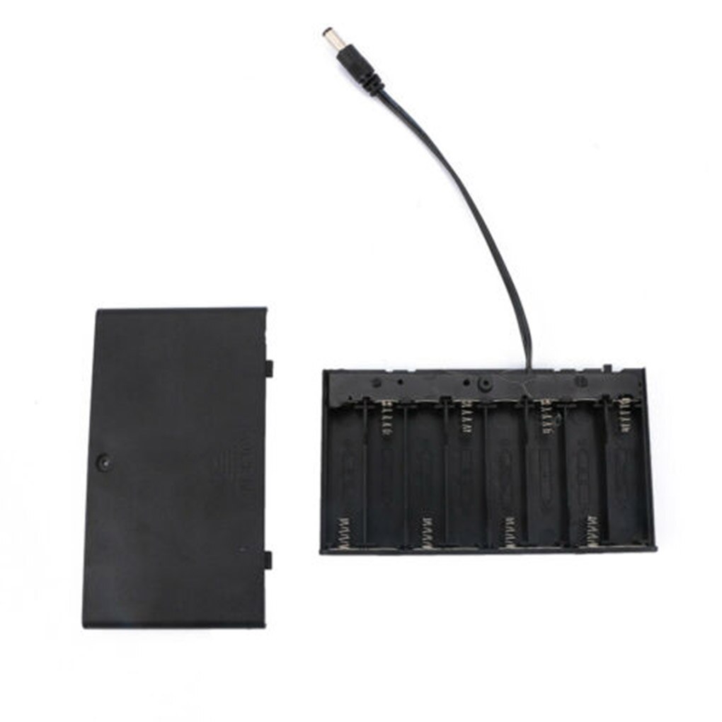 12V Aa Batterij Doos Diy Batterijhouder Batterij Packs Case Power Bank Bedrade Op/Off Schakelaar Met Deksel