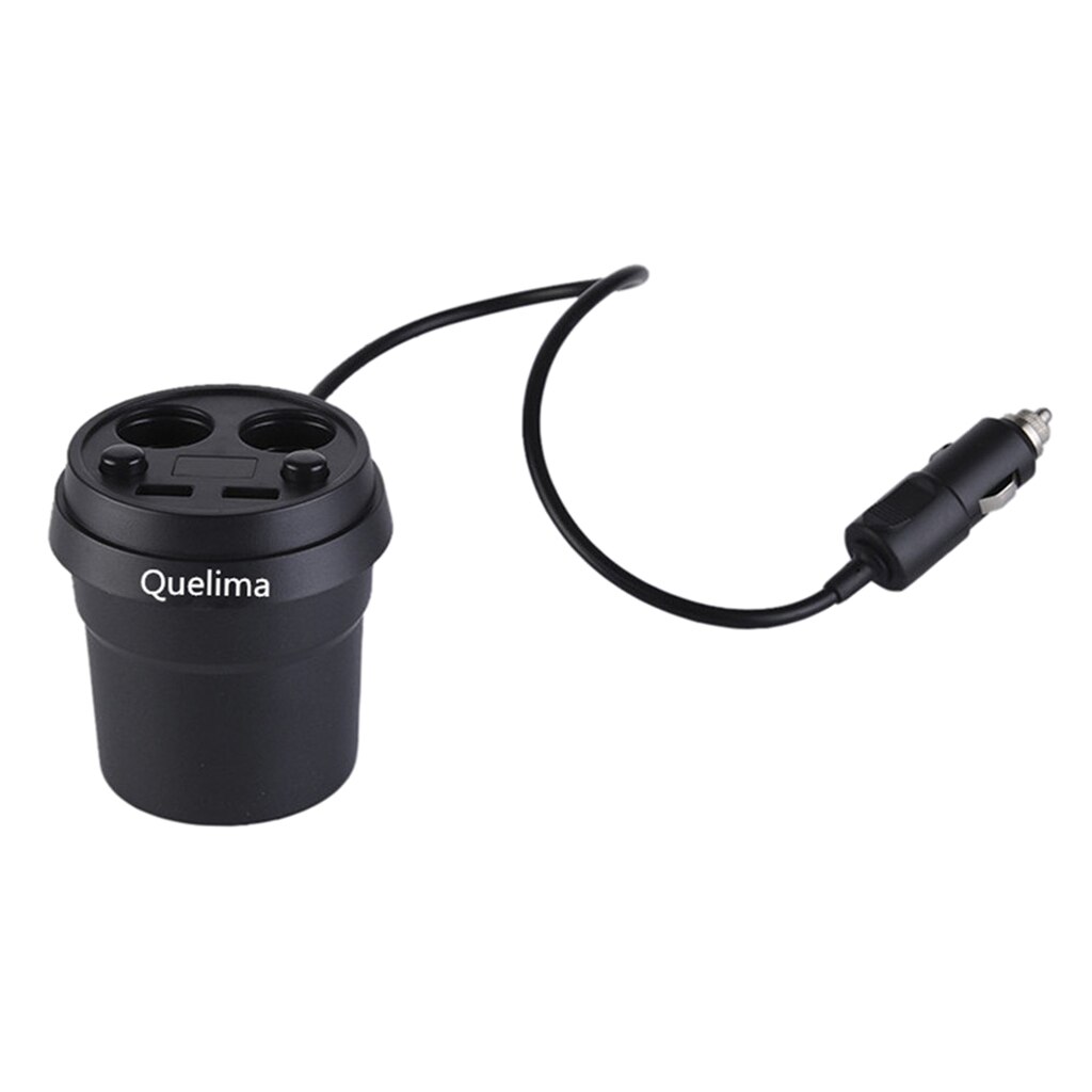 Dual 2 USB Ports 12V-24V Car Lighter Slot Charger Adapter, Multi-functional