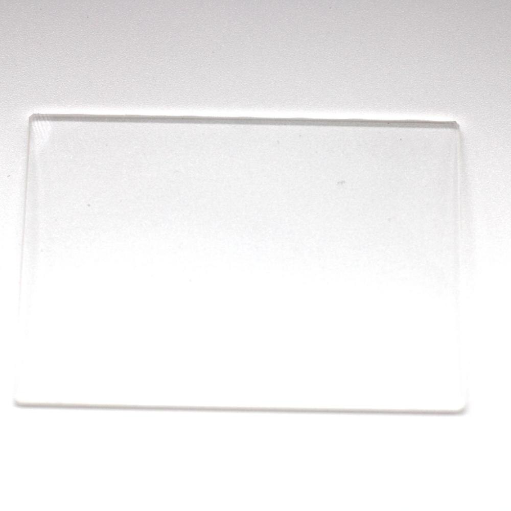 size 28x25x1mm round edge tempered transparent glass