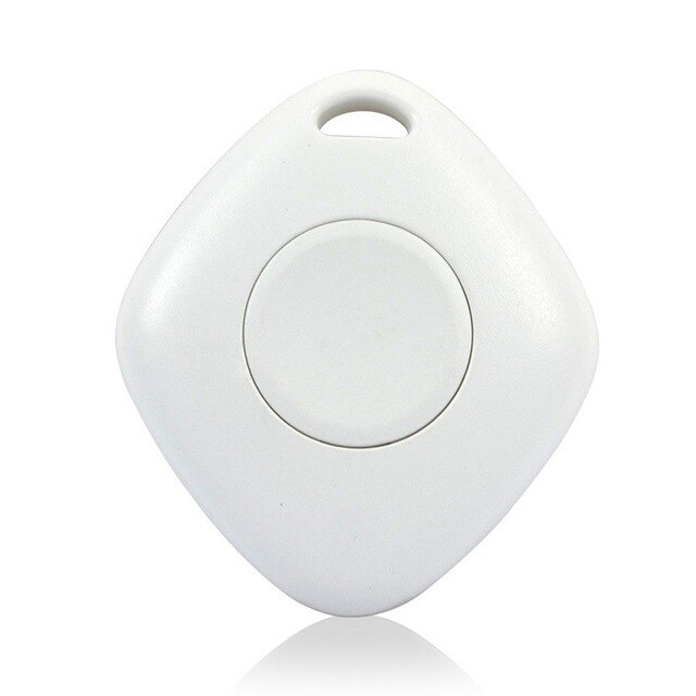 Bluetooth-compatible 4.0 Tracker Elderly Child Pet Wallet Key Car Bags Suitcase Anti Lost GPS Locator Alarm Finder Auto parts: white