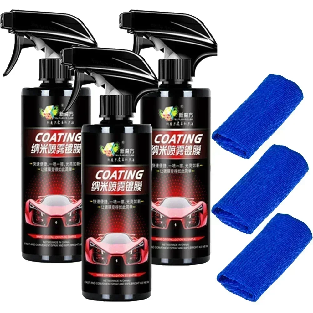 10H Keramik Auto Beschichtung 500ML Nano Flüssigkeit Glas Überzogene Kristall Hydrophobe Wasserdichte Polieren Farbe Härte Auto Polnischen Wachs