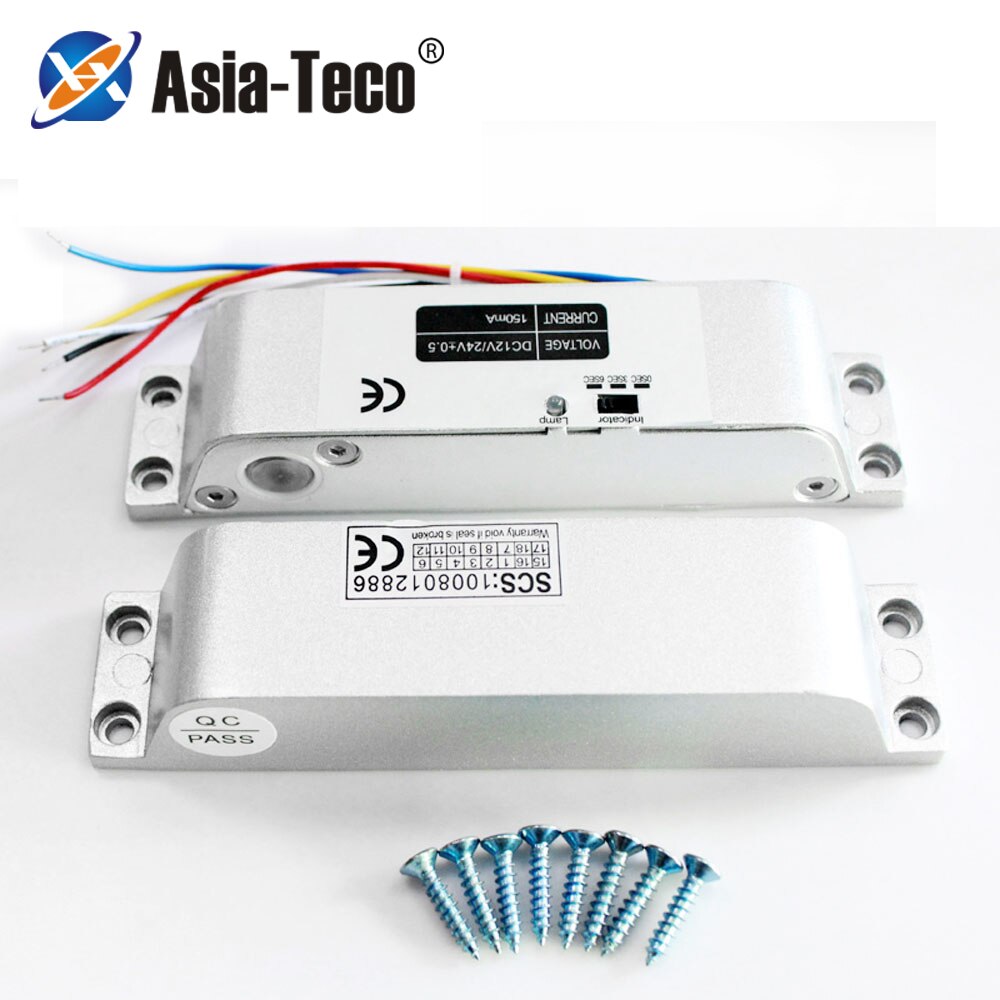 Electric Mortise Lock DC 12V Fail Safe Electric Bolt Lock Door Access Control Security Lock time delay