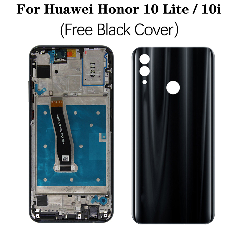 Pantalla LCD Super AMOLED para Huawei Honor 10 lite, montaje de digitalizador con pantalla táctil y marco para honor 10i HRY-LX1 LCD: Marfíl