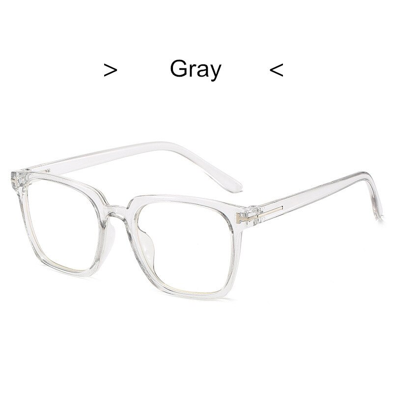 Kottdo blått ljus blockerar receptbelagda fotokromatiska glasögon män optiska glasögon ram närsynthet progressiva glasögon: Grå