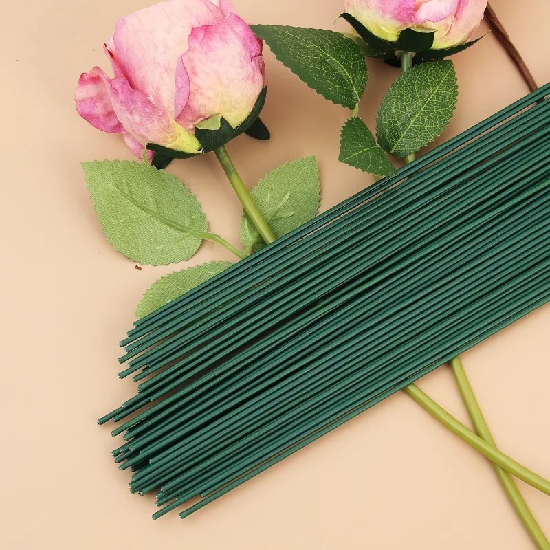 30/40cm Zielone Patyczki robić Kwiatów DIY Drut robić Kwiatów Szydełkowe Kwiaty Palik robić Tworzenia Kompozycji Kwiatowych Narzędzia robić Florystyki Taśma Florystyczna