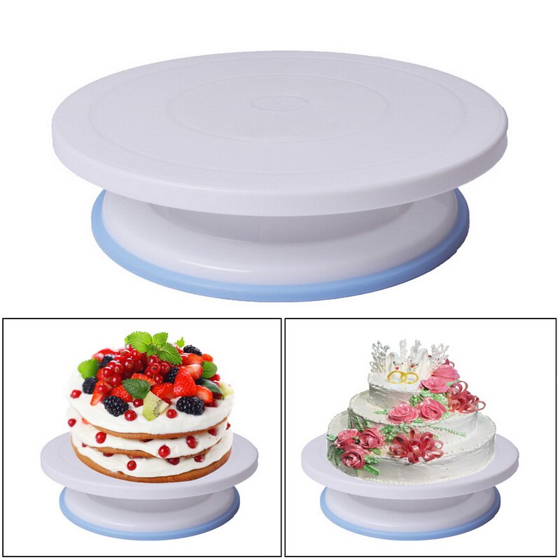 Plastic Cake Rotating Table DIY Baking Cake Stand Cake Turntable Rotating Cake Decorating Baking Tool Kitchen Supplies