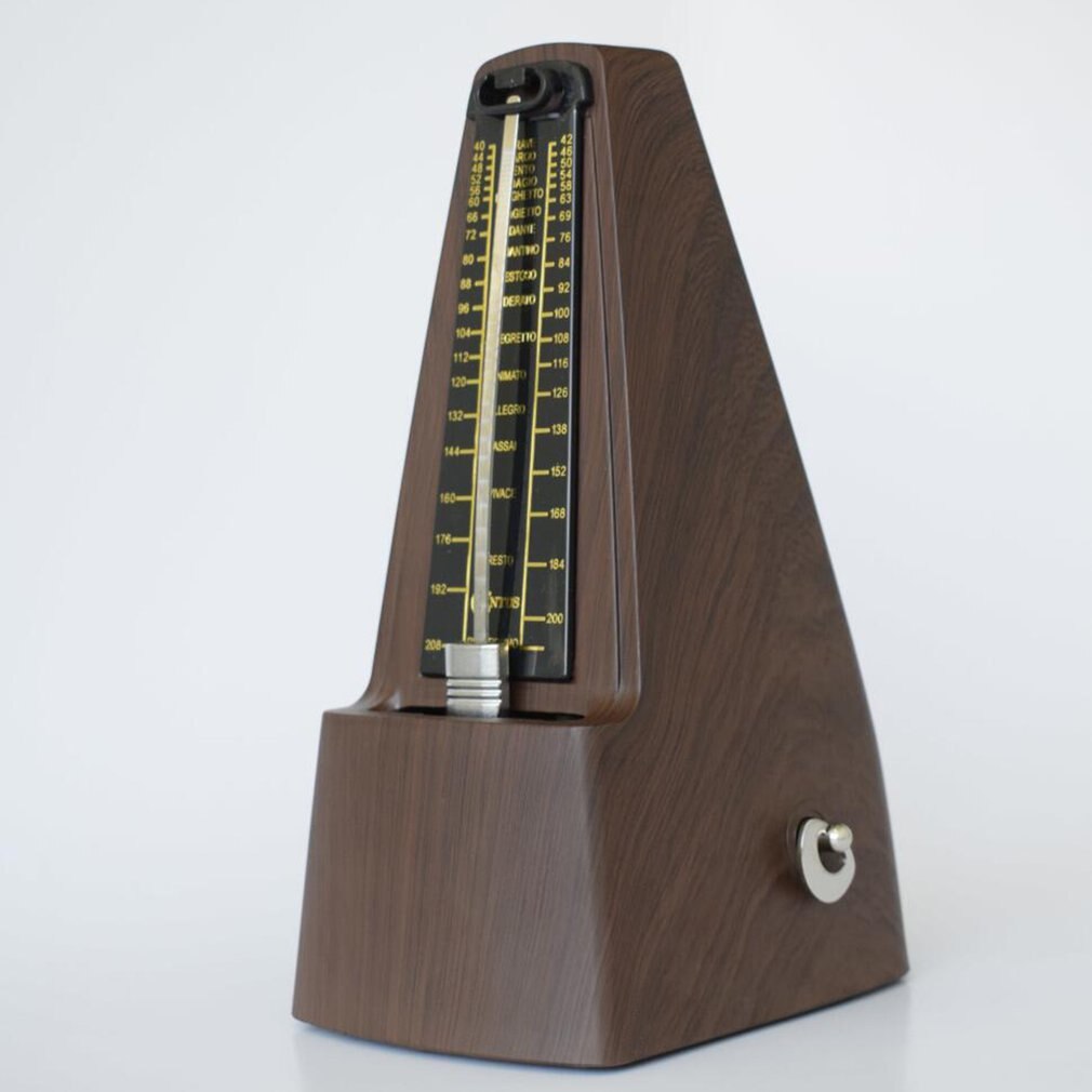 -Retro Piano Mechanische Metronoom Antieke Metronoom Slinger Mecanico Hout Kleur Voor Universele Piano Gitaar Viool Musical: As shown in figure