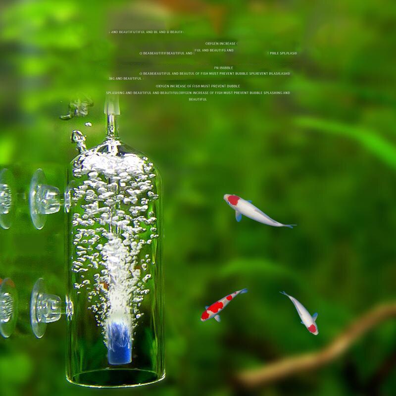 Aquarium CO2 Diffuser Crystal Glass Dissolved Oxygen Aerator Oxygenation Equipment Fish Tank Aquarium CO2 Atomizer