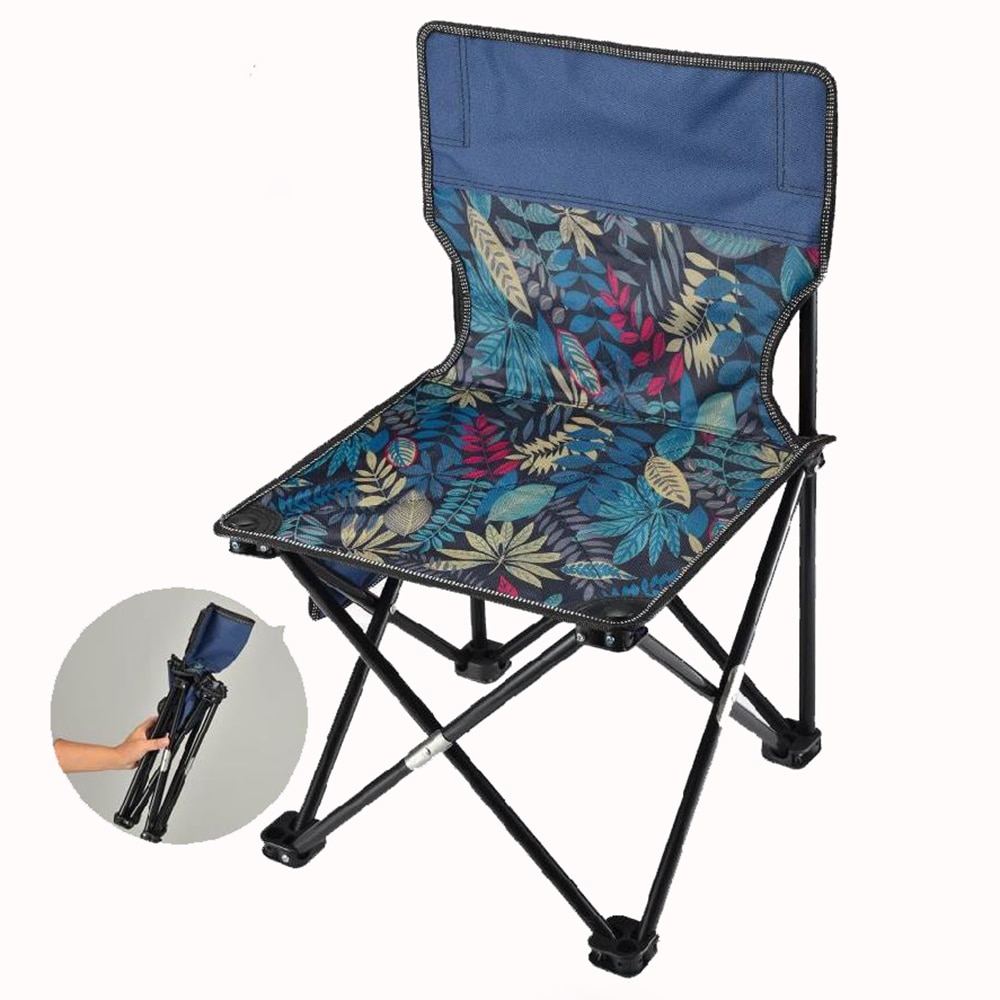 Draagbare Klapstoel Outdoor Kruk Voor Vissen Wandelen Picknick Bbq Oxford Doek Opvouwbare Camping Strand Stoel Ultralight