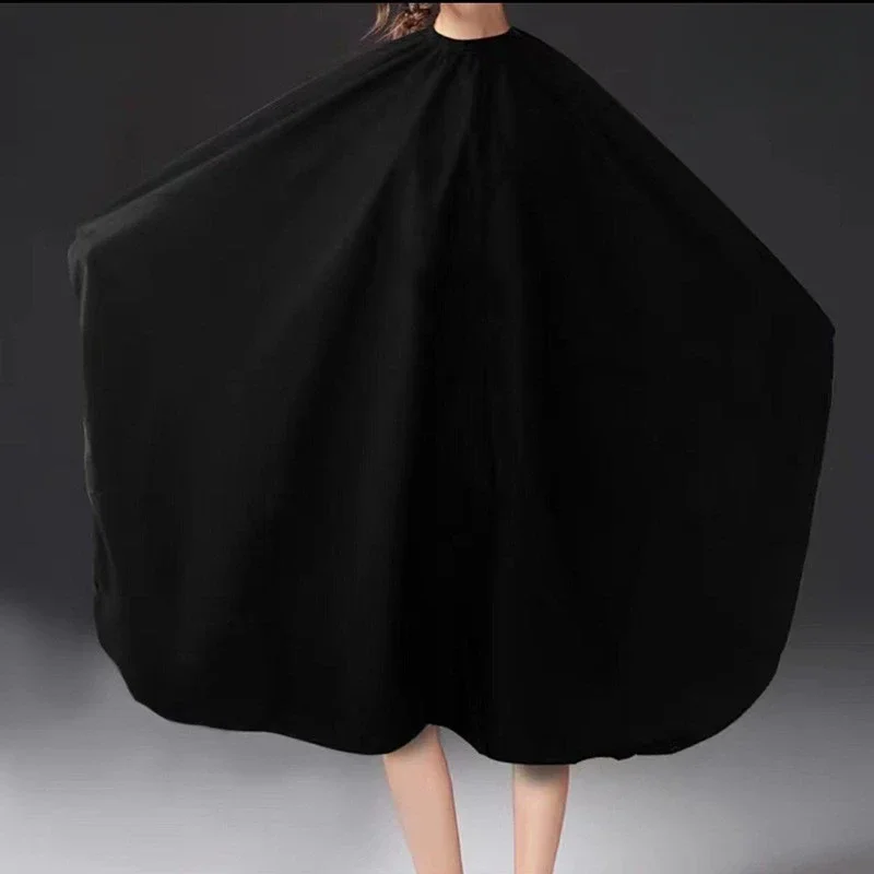 140*120cm Hair Cutting Gown Barber Salon Gown Cape Hairdresser Hair Cutting Waterproof Cloth Tools Hairdressing Dress Cape Apron: Chocolate