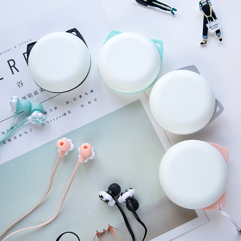 Kawaii mignon chat griffe filaire écouteurs pour fille anniversaire dans l'oreille écouteurs casque pour Xiaomi Huawei Oppo écouteur Fone TXTB1