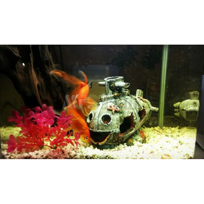 Mr.Tank Aquarium Simulatie Holle Onderzeeër Cartoon Vis Verborgen Grot Aquarium Ornament Decoraties