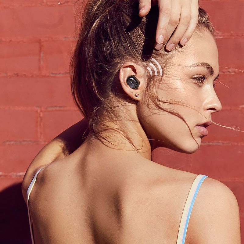 QCY T1C HIFI wireless bluetooth sports earphones AAC SBC touch control headphones