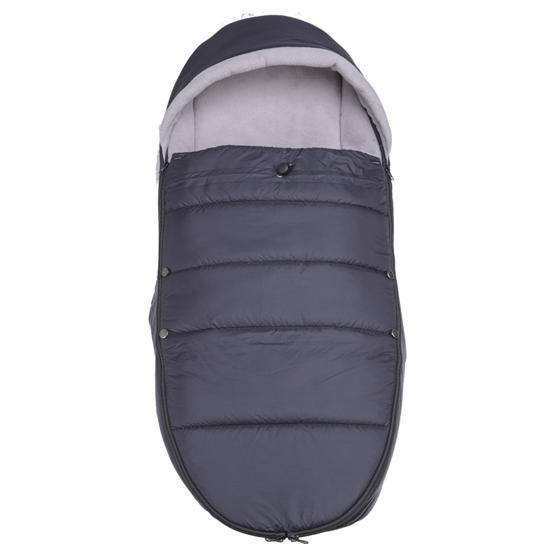Universele Voet Mof Gezellig Tenen Schort Liner Buggy Kinderwagen Wandelwagen Paraplu Cover Winddicht Warme Gewatteerde Katoenen Pad Voor Yoyo yoya: normal black