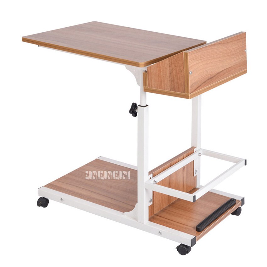 Portable Computer Table Adjustable Lifting Standing Laptop Desk Bedroom Removable Storage Small Side Table Mini Sofa Cabinet