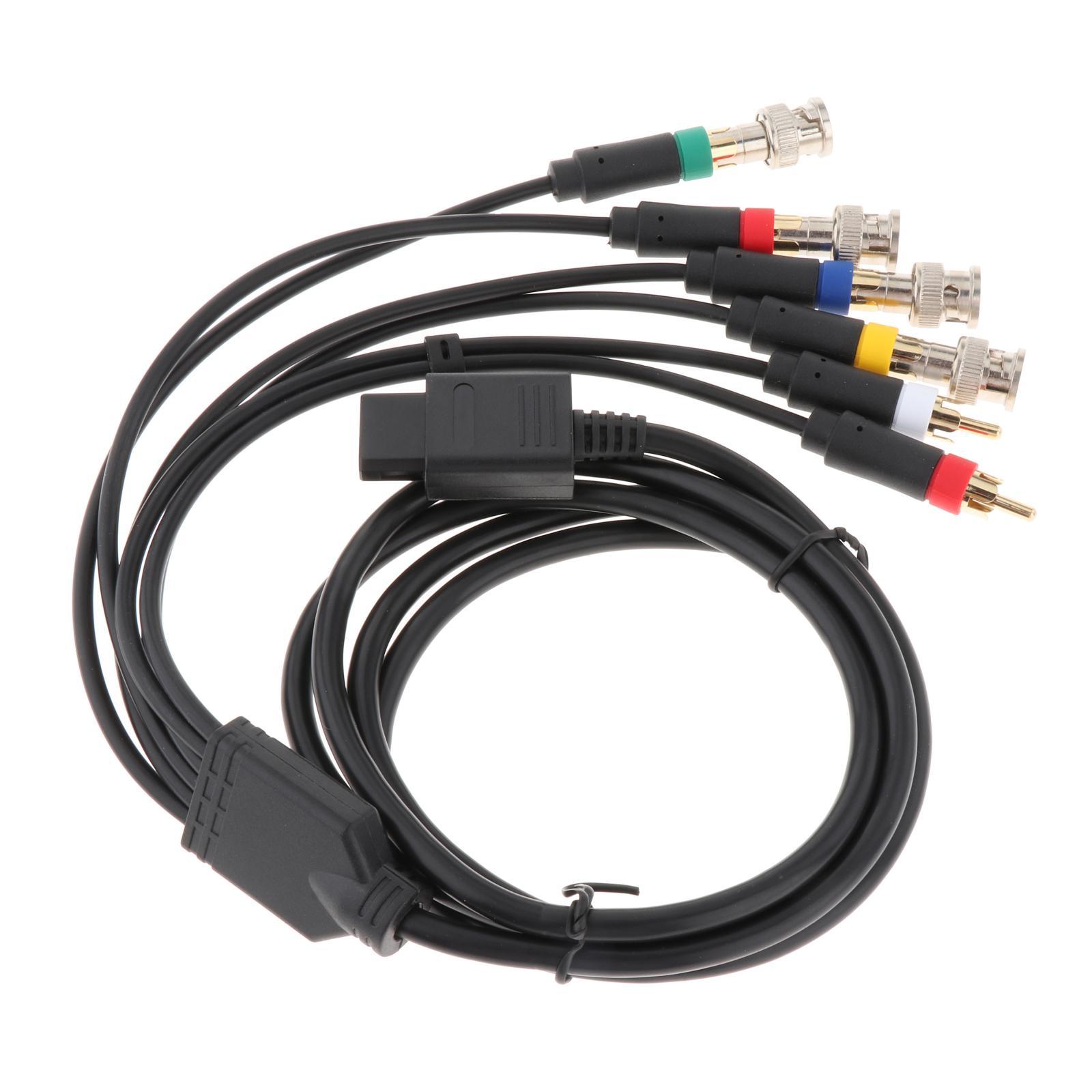 N64 AV Composite Retro Cable Stereo RCA Adapter Cable TV Audio Video Standard Cords for Nintendo 64 for Gamecube Sfc Snes Ngc