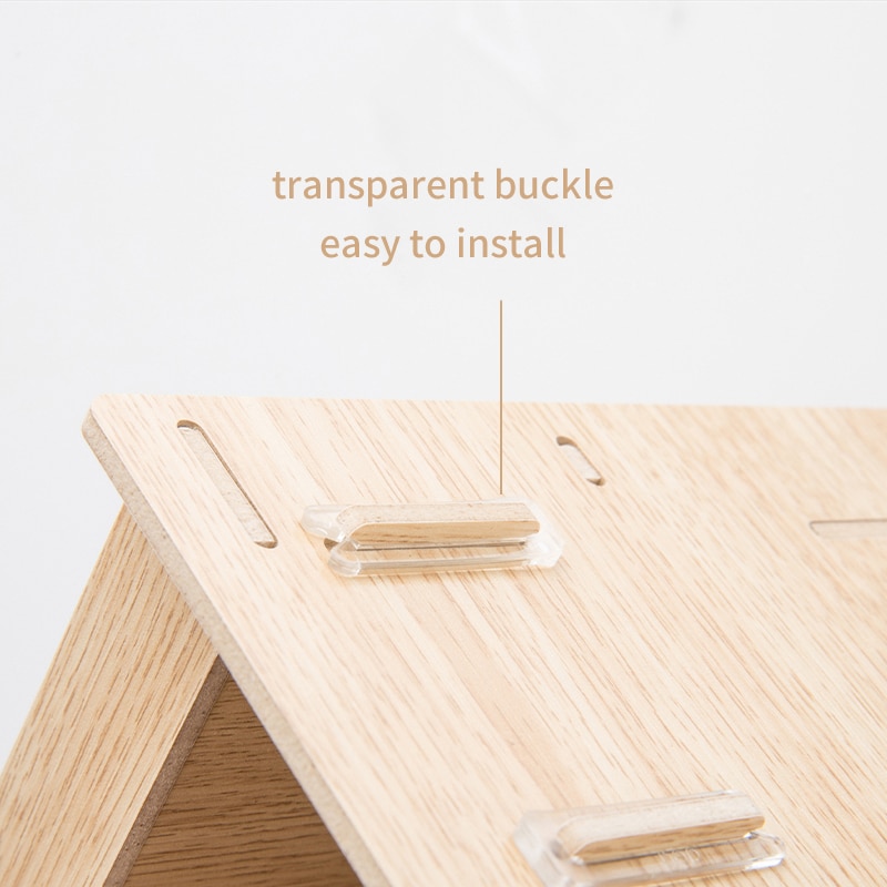 Wooden Document Tray DIY Desktop Storage Box Multifunction Pen Pencil File Holder Office Desk Organizer School Supplies 79230