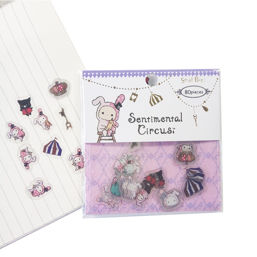 80 Pcs/lot Kawaii Cute Bear Cat Rabbit Sticker DIY Scrapbooking Diary Decorations Sticky Notes Memo Pad Deco Phone Stickers: Rabbit