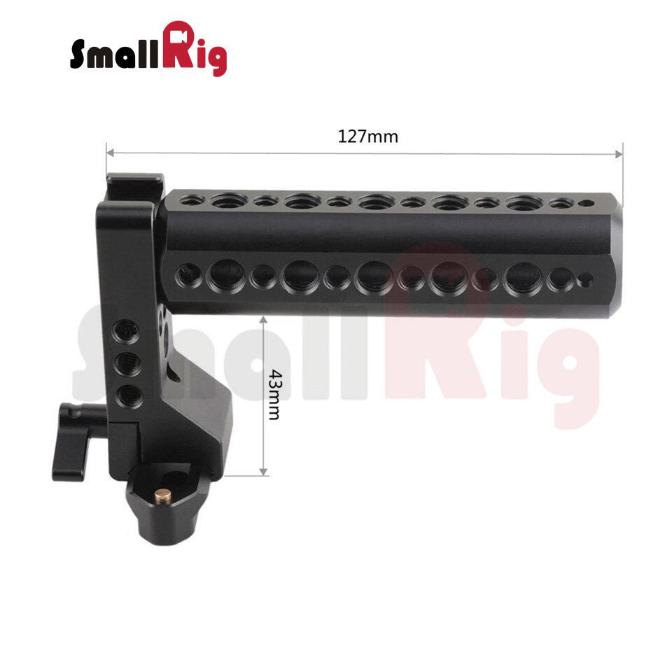 SmallRig DSLR Camera Handle Universal Hand Grip NATO Handle Kit Top Handle with 70mm NATO Rail and a Cold Shoe on the Top - 2003