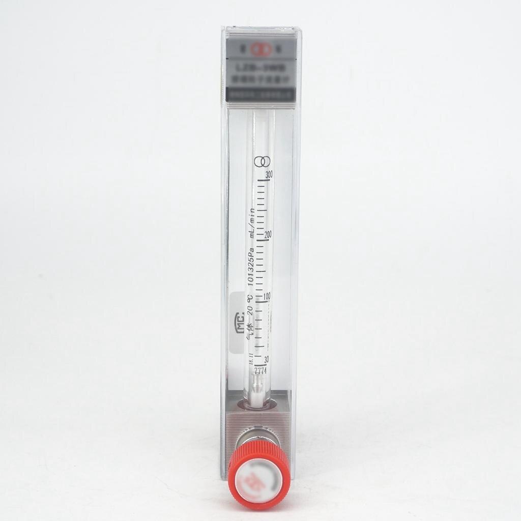 30-300ml/min Inner Port 3mm Panel Gas Air Flow Meter Rotameter With Control Valve