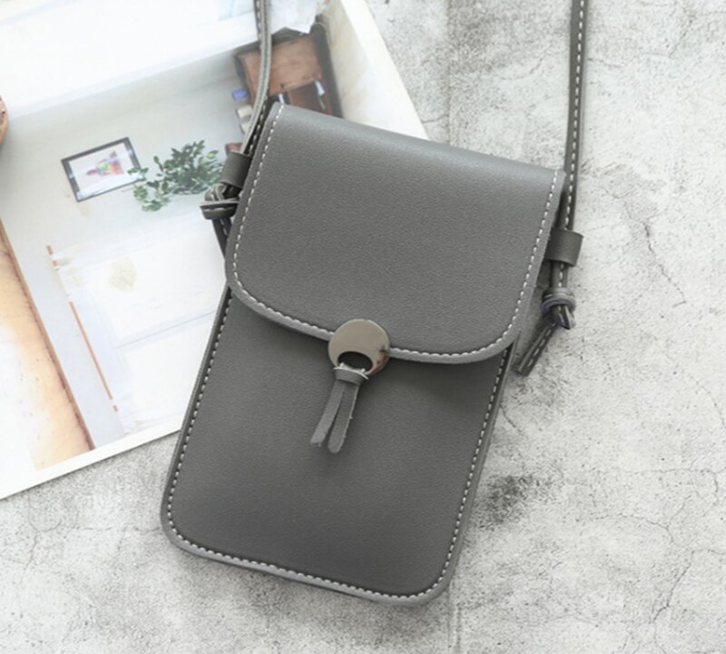 Touch Screen Mobiele Telefoon Purse Smartphone Telefoon Tas Lederen Schouderband Handtas Vrouwen Tas Voor Iphone Voor Huawei Voor Samsung: C05
