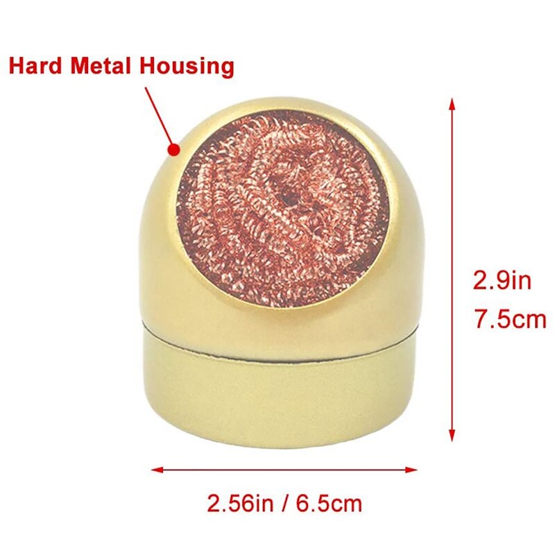 Soldering Iron Tip Cleaner with 7Pcs Solder Tip Cleaning Wire, Brass Wire for Cleaning Soldering Irons Tips